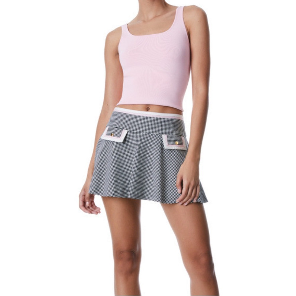 Alice + Olivia Houndstooth Skirt